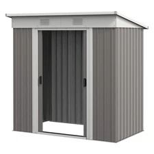 5x3 ft Metal Garden Utility Tool Shed Outdoor Storage for Backyard Patio Lawn 