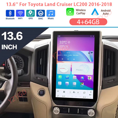 Für Toyota Land Cruiser LC200 2016-2018 Car Stereo Radio Carplay GPS Multimedia