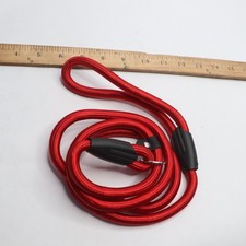 Adjustable Loop Leash Training Choke Pet Collar Nylon Red 4ft 2211902640