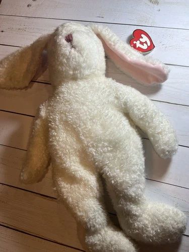 Vintage TY Curly Rabbit Large Plush Beanie Baby 16” W/tag
