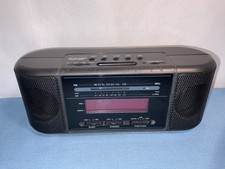 Vintage IMA LCD ALARM CLOCK RADIO, Model ICR-125, 9  X 3   X 3  