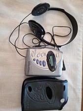 Sony Walkman WM-FX277 FM/AM Radio Cassette Tape Player Case Earphones New Belt