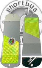 SBUS Shortbus 11" Flasher Single Fin Chrome Dipped Chartreuse Scale FU-CHA