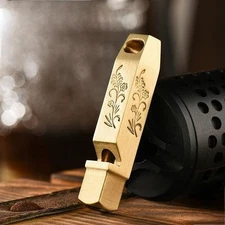 1PC Brass Whistle Emergency Survival Safety Whistle EDC Keychain Pet Training