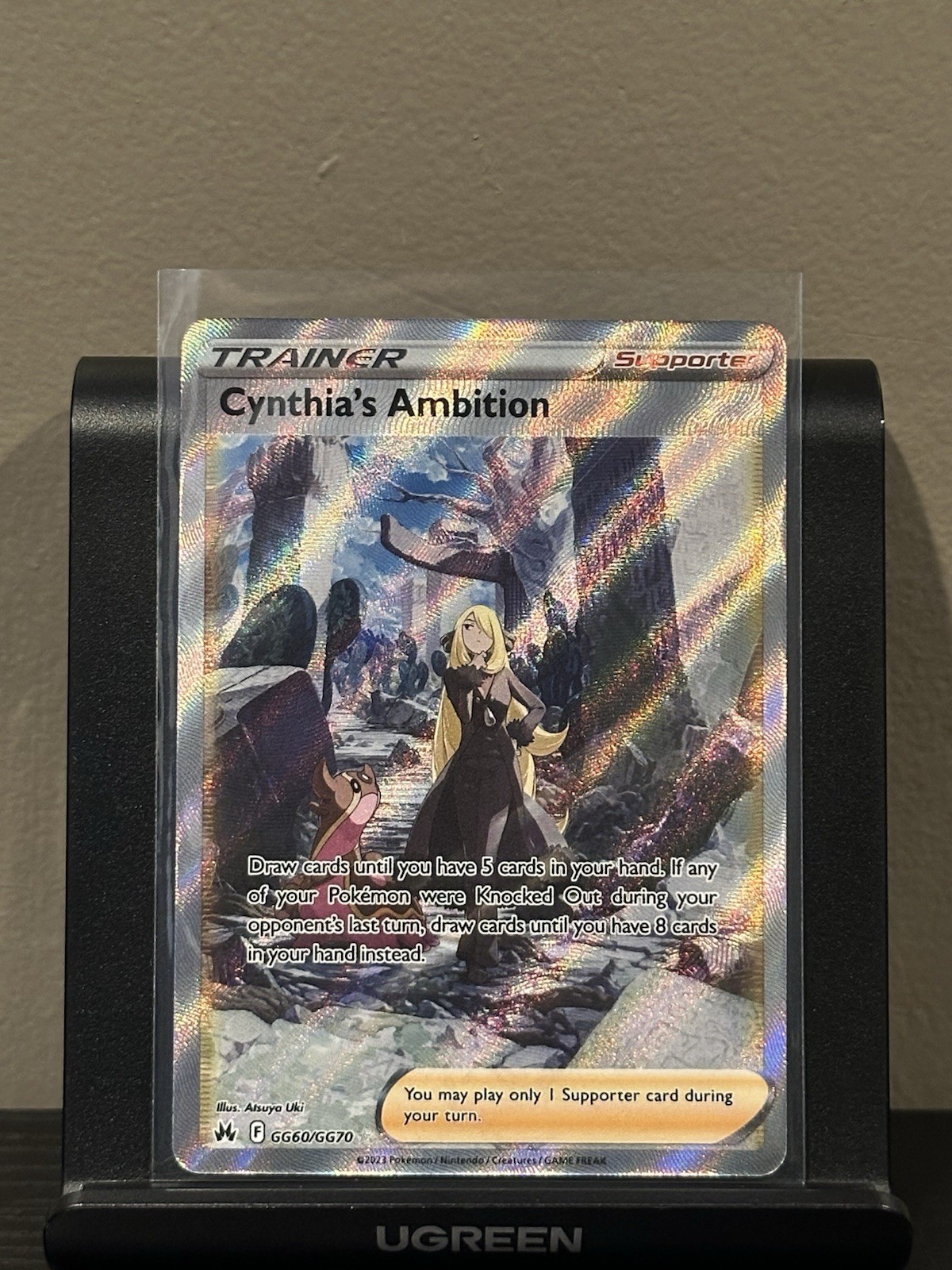 Pokémon Crown Zenith Cynthia’s Ambition GG60/GG70 Galarian Gallery Ultra Rare NM