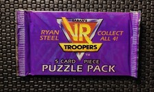 1995 Saban's VR Troopers Ryan Steel 5 Trading Card Pack Sealed NEW!!!