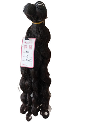 2x Echthaar Bundles 18'' 1B Loose Wave    neu mit Etikett 100 % Human Hair