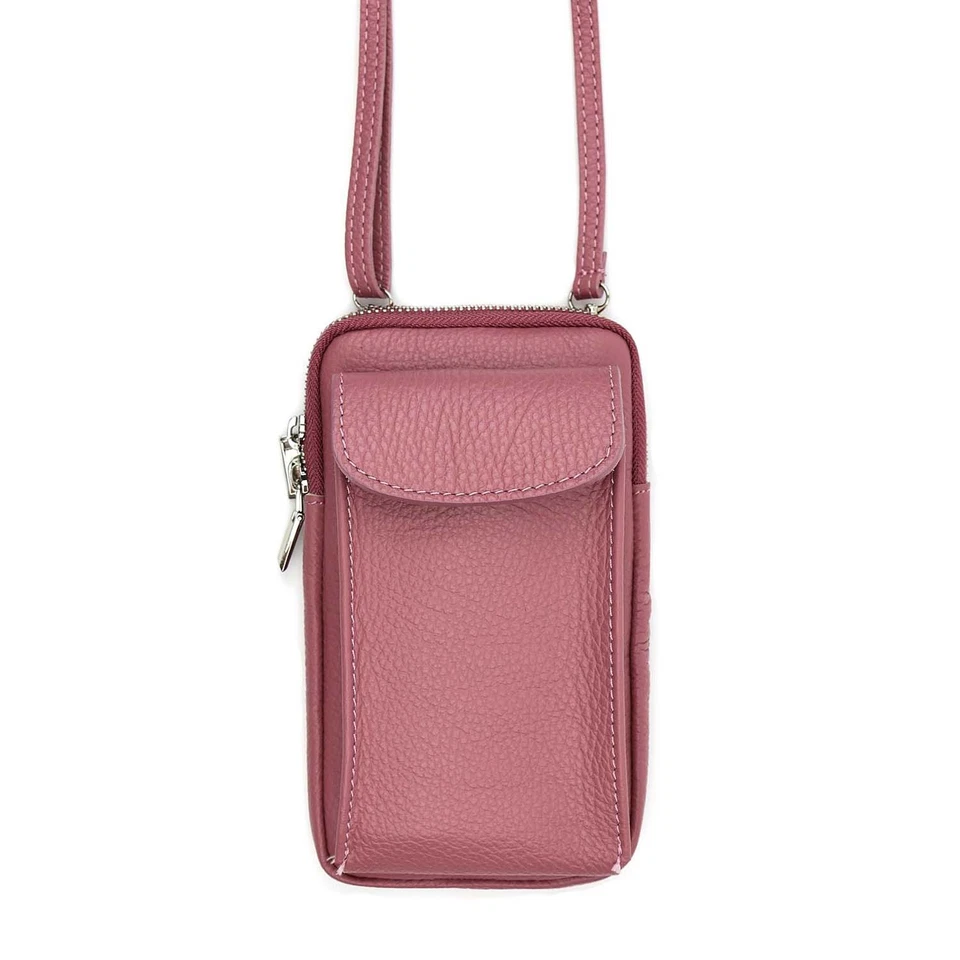 DAMEN LEDER TASCHE Handytasche Umhängetasche Schultertasche CROSS BODY OVER BAG - Bild 2 von 4