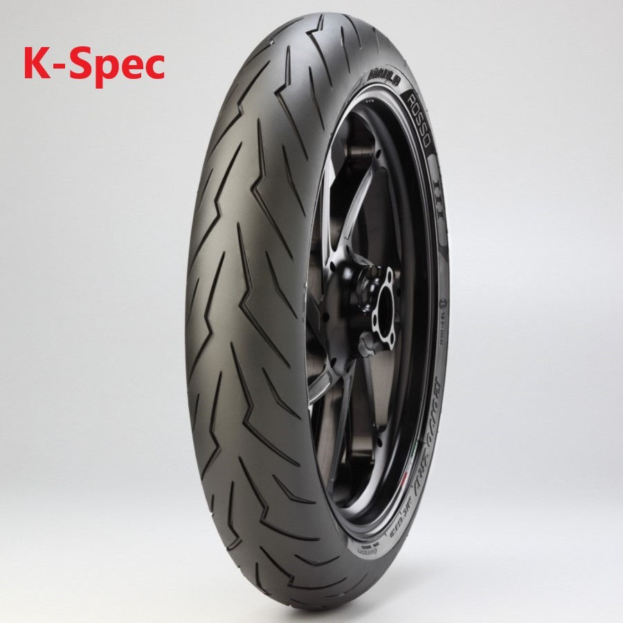 120/70 ZR17 (58W) Pirelli Diablo Rosso III 3 (K) Fit For Kawasaki H2 Front Tyre - Image 4