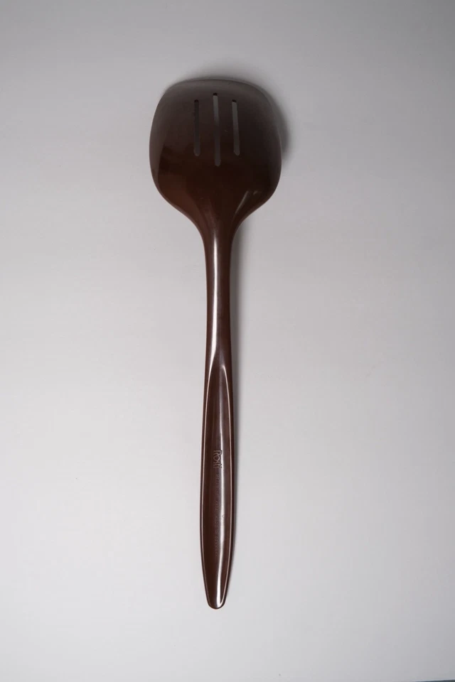 De Colección Rosti 12" Cuchara Ranurada Marrón Melamina 2532 Dinamarca Utensilio de Cocina de Plástico Foto 2 de 4