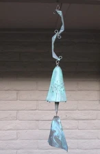 VINTAGE PAOLO SOLERI WIND CHIME  BRONZE 6"  BELL, ARCOSANTI BRUTALIST