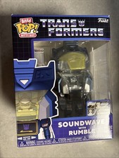 Funko Pop! Figura Transformers Soundwave con Rumble Bitty Bot