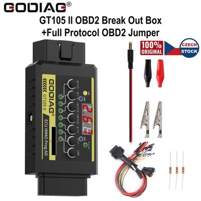 GODIAG GT105 II E-CU IMMO Prog Break Out Box Connect & Full Protocol OBD2 Jumper