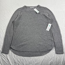 Pink Clover Knit Sweater Gray Women  s XL NWT