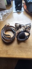 Designer DOG HARNESS WITH LEAD BURBERRY DESIGN