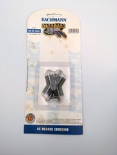 Bachmann 44843 N Nickel Silver 45 Degree E-Z Track Crossing
