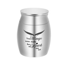 Dletay Small Keepsake Urn for Human Ashes - 1.57 Inch Mini Cremation Urn in Stai