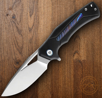 Dreamtech Folding Knife 3.25'' Bohler M390 Steel Blade Titanium/Zirconium Handle