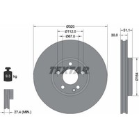 2X Textar 92258003 Bremsscheibe FüR Mercedes Benz B Klasse CLA GLA A W246 W242