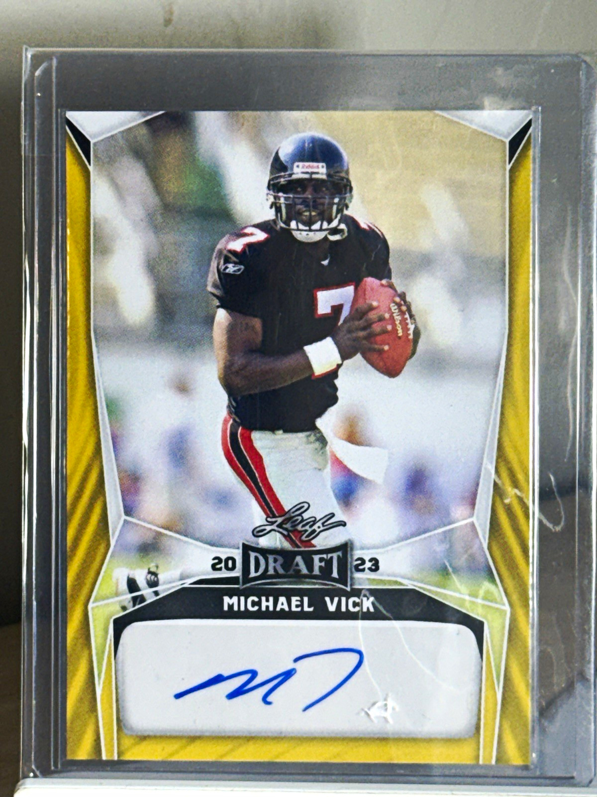 Leaf 2023 Draft Michael Vick Atlanta Falcons Autographs Auto #BA-MV1