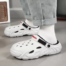 Winter Plush Fur Clogs Men Women Warm Indoor Home Slippers Fluffy Casual Slides