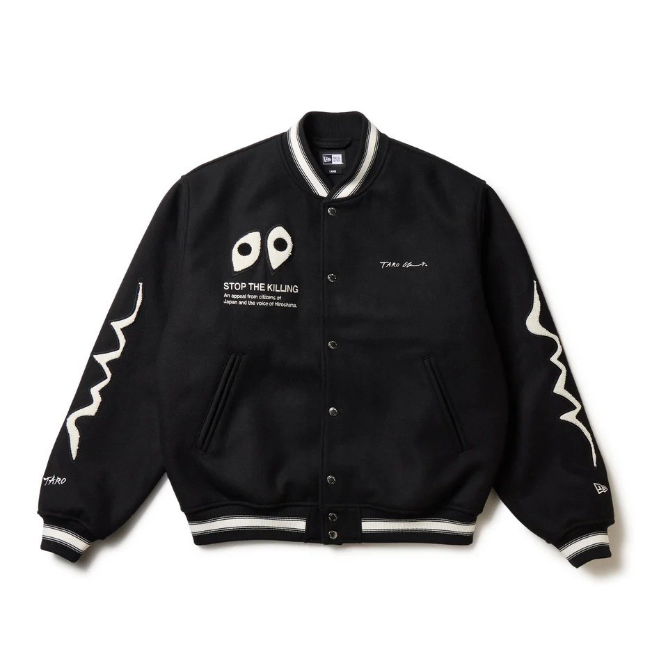 NEW ERA × TARO OKAMOTO Melton Varsity Jacket 
