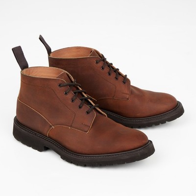 Tricker's - Monty Chukka  - 4497 Last -  Dark Rust Chamois - Size 7.5UK