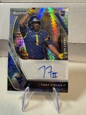 2021 Panini Prizm Draft Picks Silver Tony Fields II West Virginia Football WVU