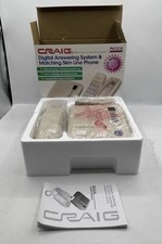 Vtg Craig Digital Tapeless Answering System  Matching Slim Line Phone PH151K