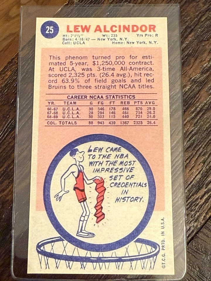 1969-70 Topps Rookie Lot HOF: Havlicek + Pete Maravich + Alcindor Kareem RC Raw - Image 2 of 4