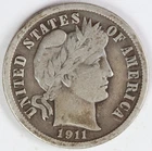 F 1911 S Barber Dime