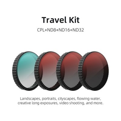 Snap On Filters Secure Silicone Edges Fit for Action 6 Cameras Outdoor Vlog