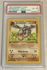 Aerodactyl 1/62 - Holo - Pokemon 1st Edition Fossil - Prerelease - PSA 6 on eBay