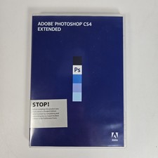 Adobe Photoshop CS4 Extended Student Windows Retail Version 2 Disc w/ Serial 