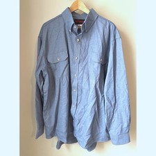 DRIFIRE FR CAT 2 2112 Flame Resistant Work Shirt Mens 2XL Blue
