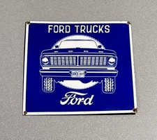 Vintage 12 Ford Dealership Porcelain Sign Car Gas Oil Truck Motorcycle
