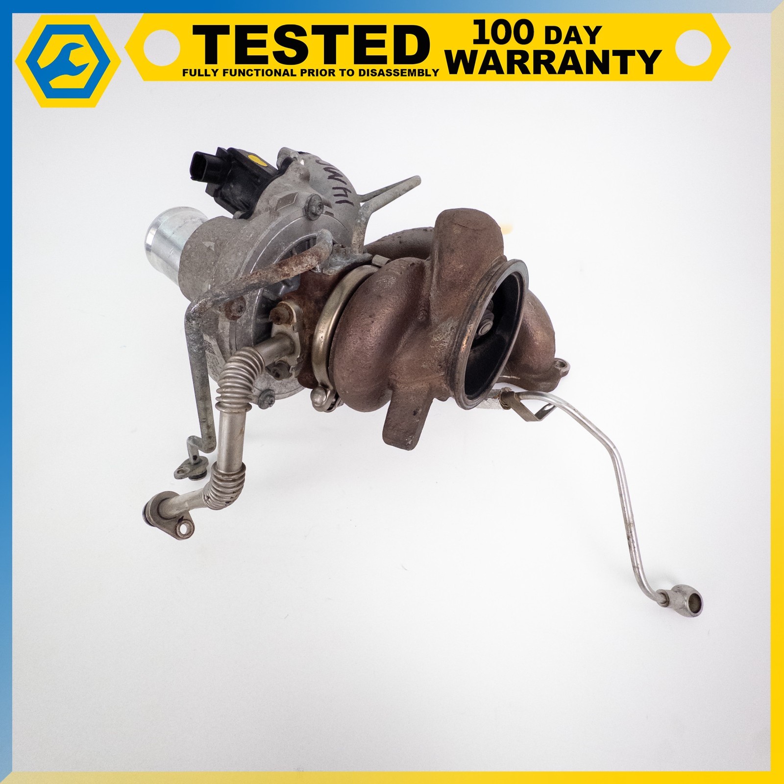 14-19 MASERATI QUATTROPORTE GHIBLI 3.0L LEFT TURBOCHARGER EXHAUST MANIFOLD OEM