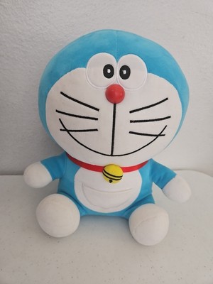 Doraemon Blue Cat Plush Stuffed Animal Sitting 11'' Manga Anime Character