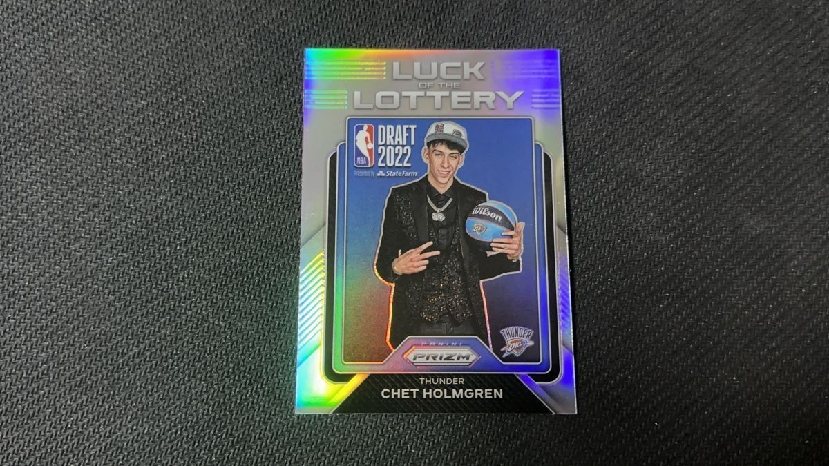 2022-23 Prizm Rookie RC Luck of the Lottery Silver Holo Chet Holmgren #13 -5