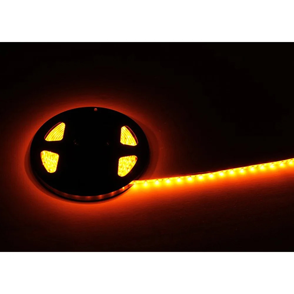 Ruban LED orange haute fidélité 24V étanchéité IP65 rouleau de 5m sectionnable pour architectes