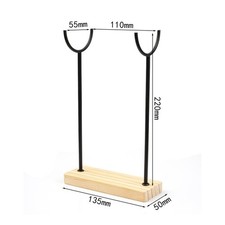 Porta Collane con Base in Legno Compatto Portacollane Stabile per Comò, Negozio