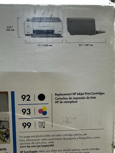 HP Photosmart C3150 All In One Inkjet Printer Scanner Copier New - Photo 3/7