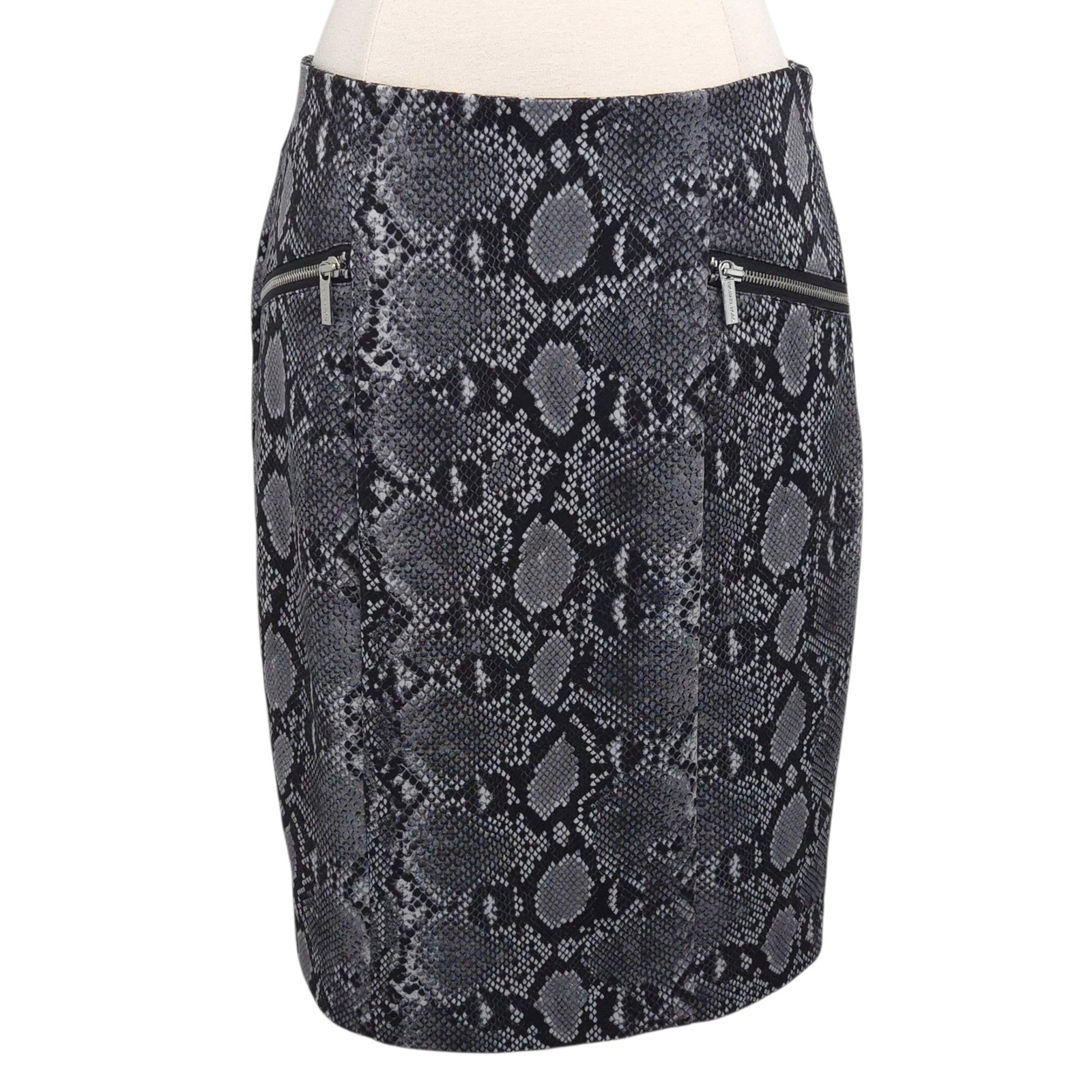 Michael Kors Gray & Black Python Snakeskin Patter… - image 1