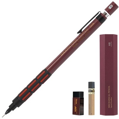 Pentel GRAPH1000 Limited Retro Bordeaux Black 0.5mm Mechanical Pencil Japan New