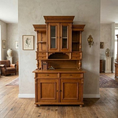 26265 Buffetschrank Küchenschrank Schrank 1,30 m Kiefer im Gründerzeitstil