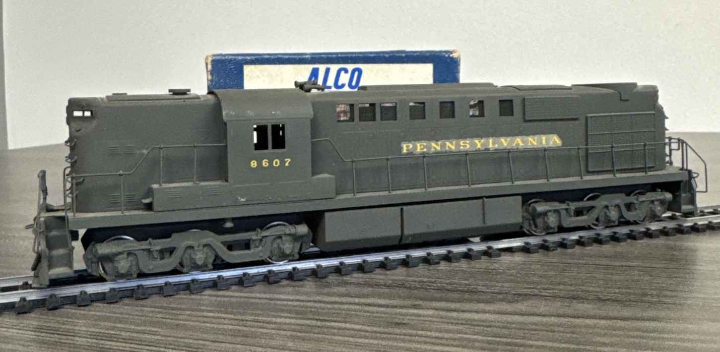 ALCO Models HO Brass #D-114 DL-600b High Hood Pennsylvania #8607 Used & Tested!