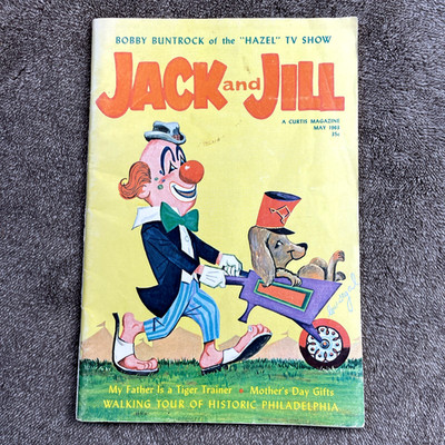Vintage JACK AND JILL Magazine - May 1963 - Bobby Buntrock ''Hazel'' Cover