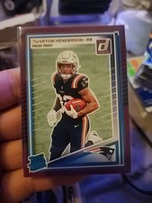 2025 Donruss TreVeyon Henderson Purple Press Proof Rated Rookie #332 Patriots