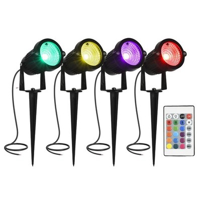 Color Change Landscape Lighting Low Voltage LED Outdoor Spotlights 6W 12V IP6...