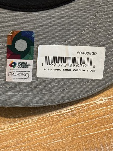 Japón Clásico Mundial de Béisbol 2023 New Era CMB Sombrero Azul Marino 59FIFTY Hombres 7 7/8 - Imagen 13 de 16
